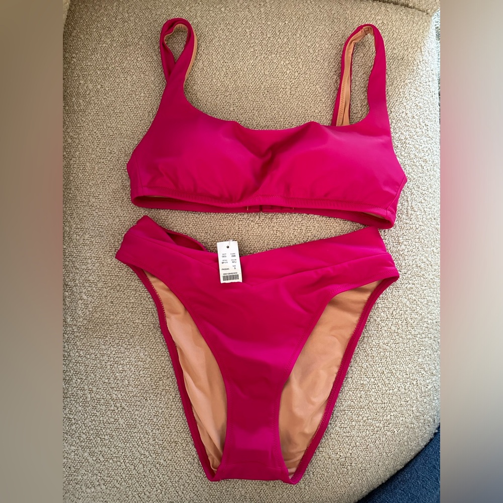 J.Crew Bikini Hot Pink Radiant Fuchsia